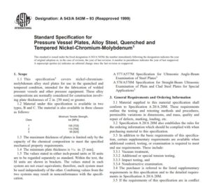 Astm A 543 A 543M – 93 (Reapproved 1999) Pdf free download
