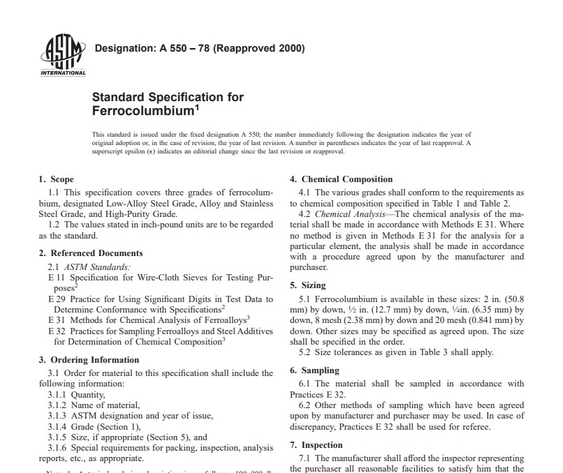 Astm A 550 – 78 (Reapproved 2000) Pdf free download