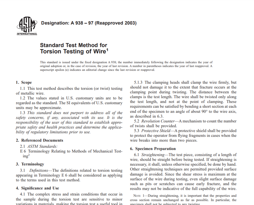 Astm A 938 – 97 (Reapproved 2003) Pdf free download