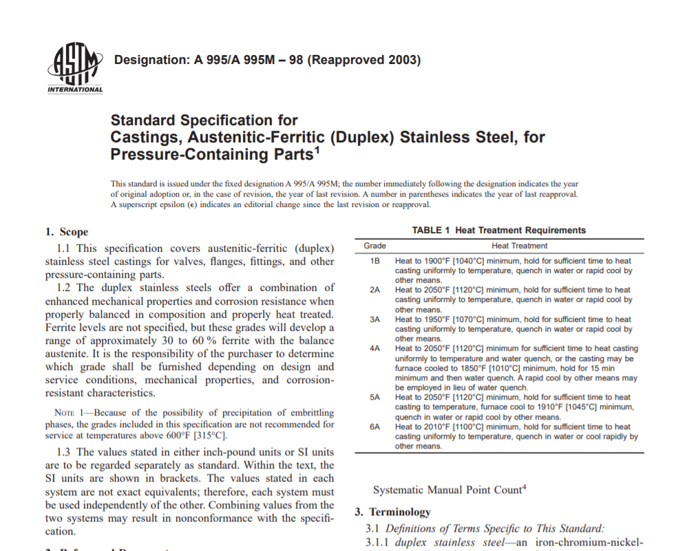 Astm A 995 A 995M – 98 (Reapproved 2003) Pdf free download