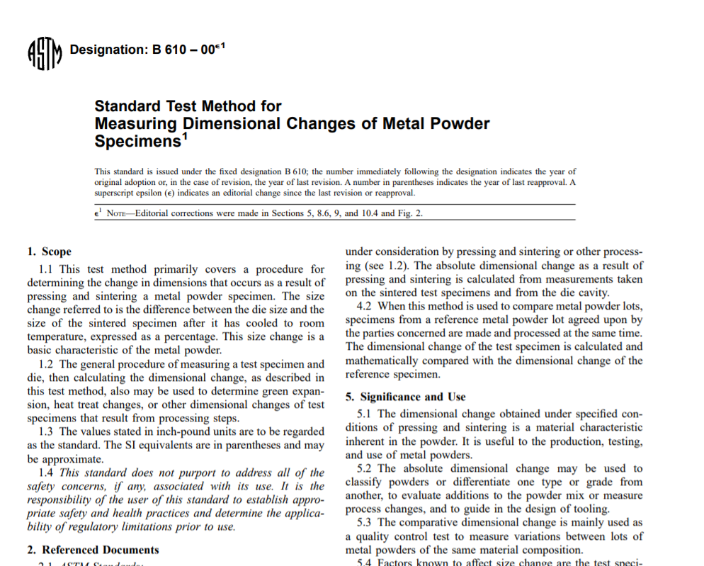 Astm B 610 – 00e1 pdf free download