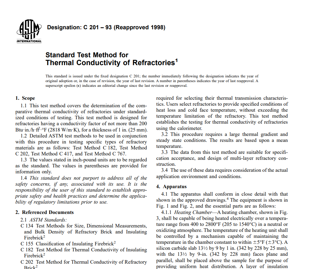 Astm C 201 – 93 (Reapproved 1998) Pdf free download