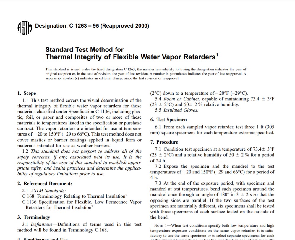 Astm C 1263 – 95 (Reapproved 2000) Pdf free download
