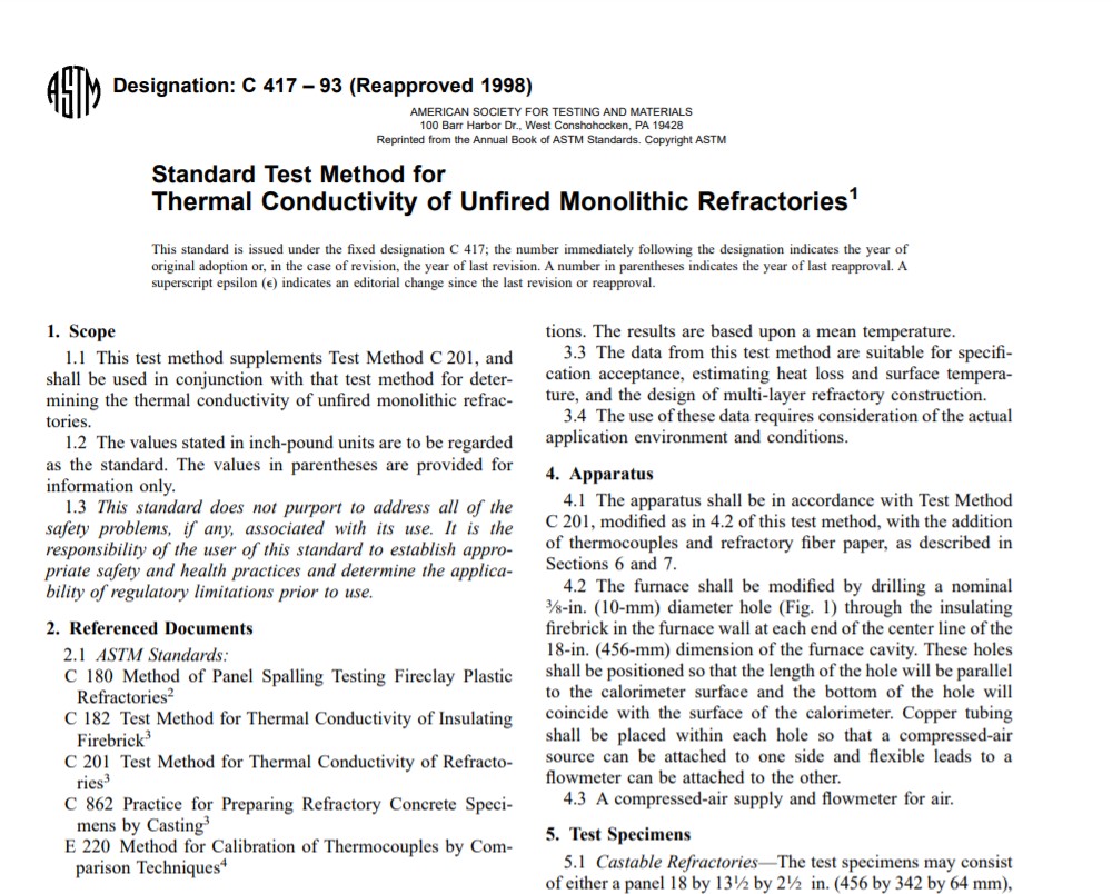 Astm C 417 – 93 (Reapproved 1998) Pdf free download
