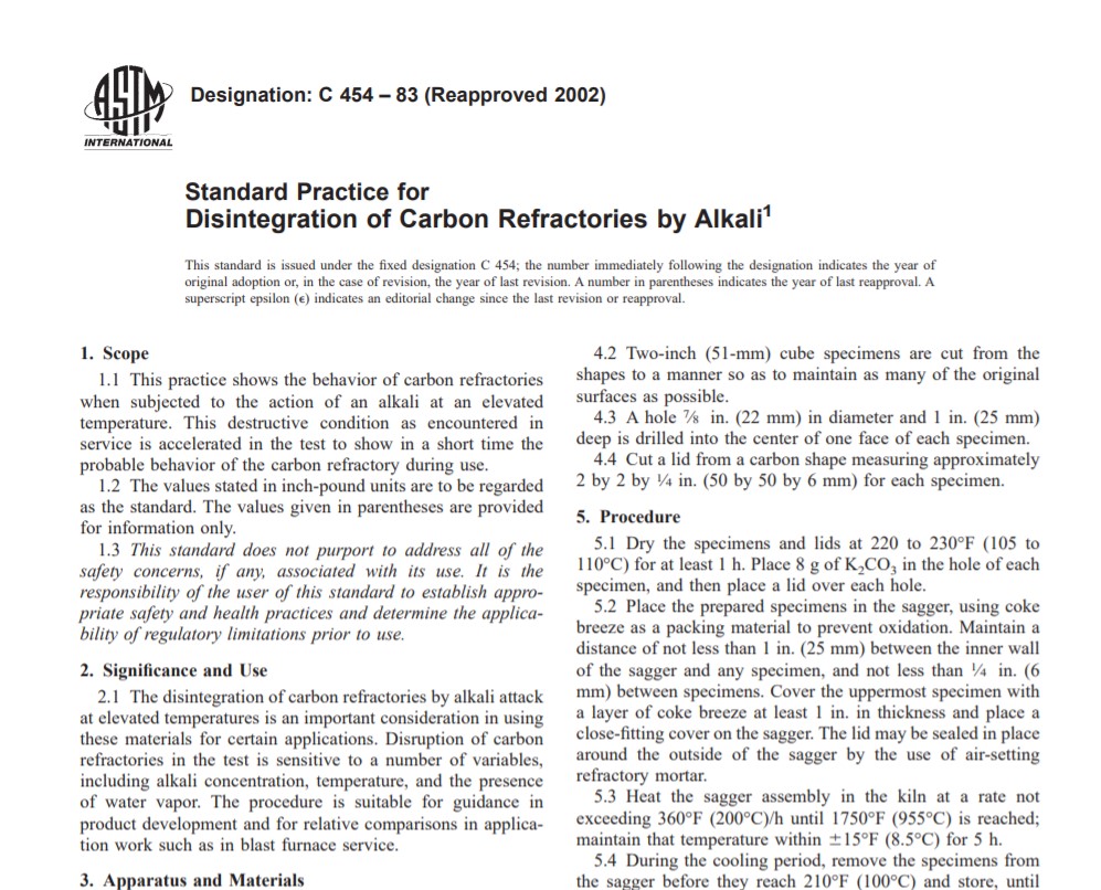 Astm C 454 – 83 (Reapproved 2002) Pdf free download