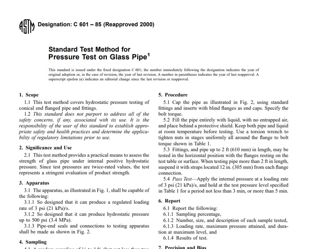 Astm C 601 – 85 (Reapproved 2000)Pdf free download