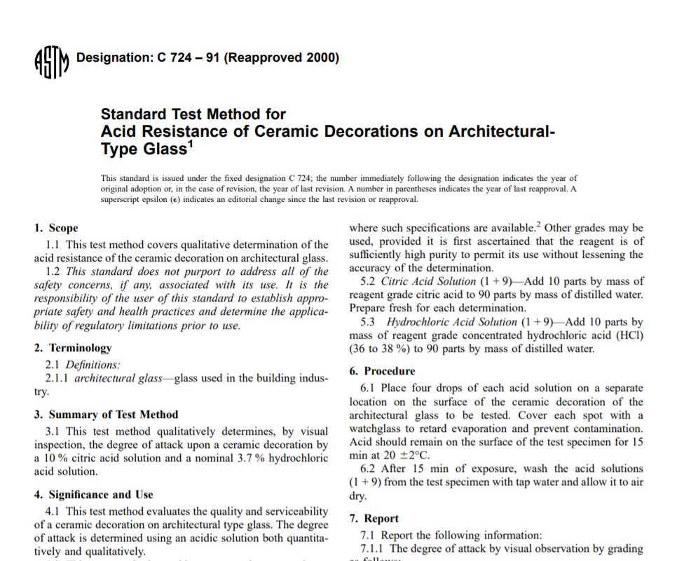 Astm C 724 – 91 (Reapproved 2000) Pdf free download
