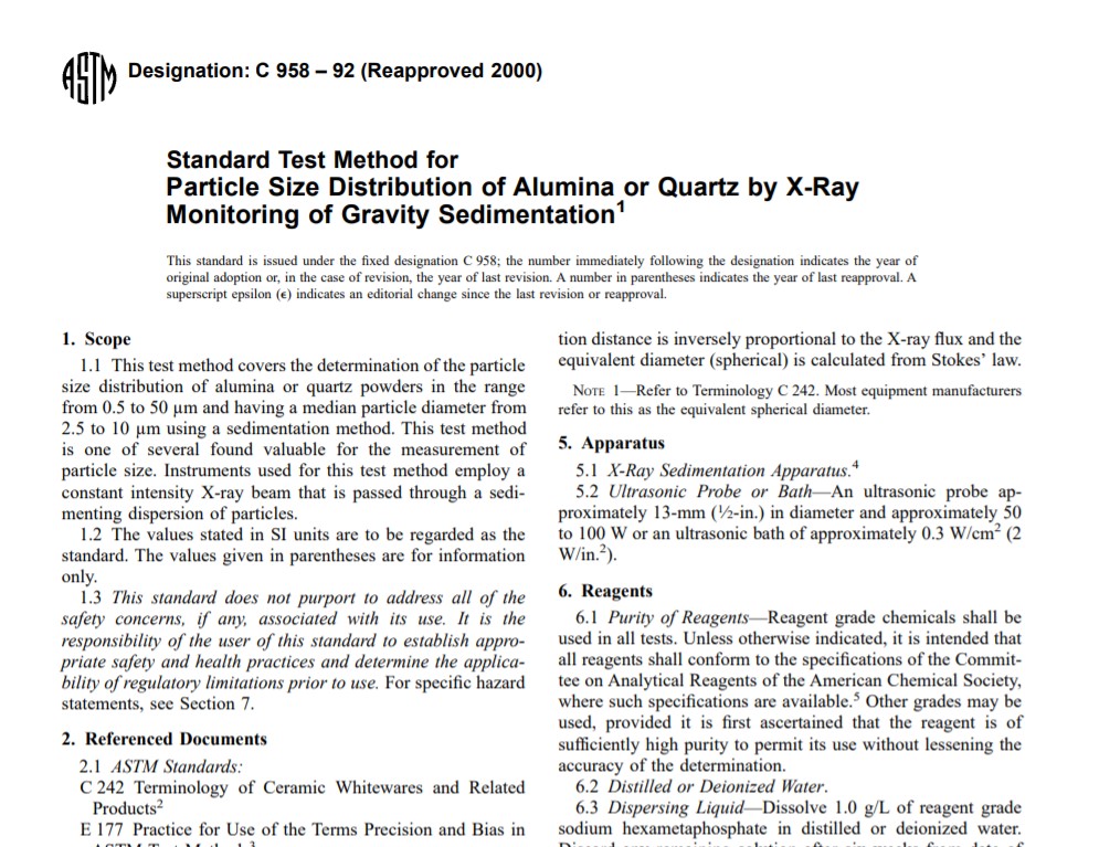 Astm C 958 – 92 (Reapproved 2000) Pdf free download