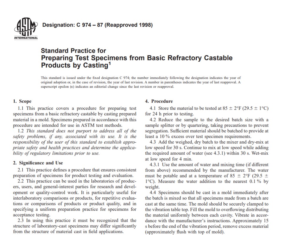 Astm C 974 – 87 (Reapproved 1998)Pdf free download