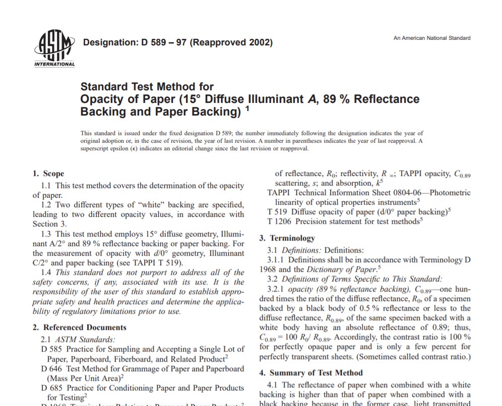 Astm D 589 – 97 (Reapproved 2002) Pdf free download