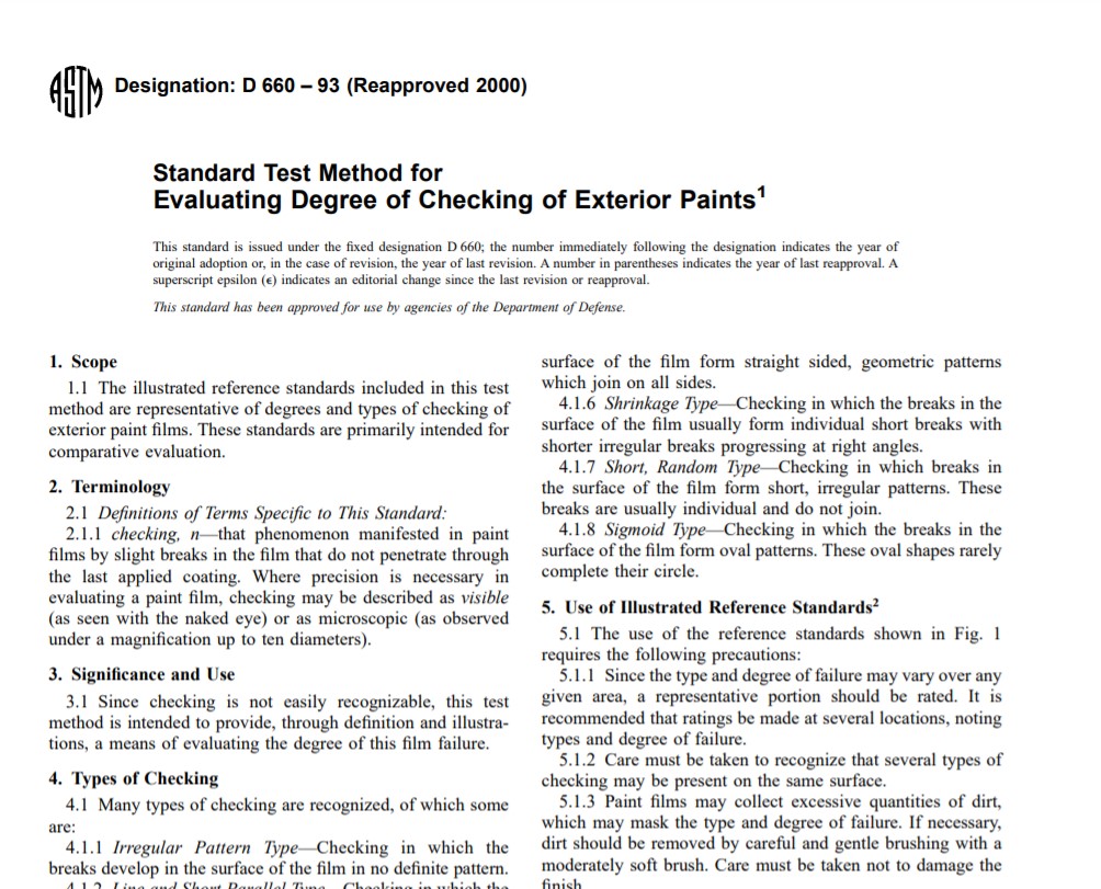 Astm D 660 – 93 (Reapproved 2000) Pdf free download
