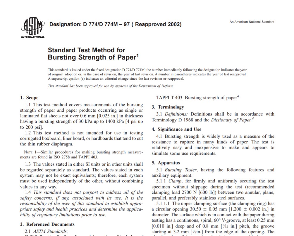Astm D 774 D 774M – 97 ( Reapproved 2002) Pdf free download