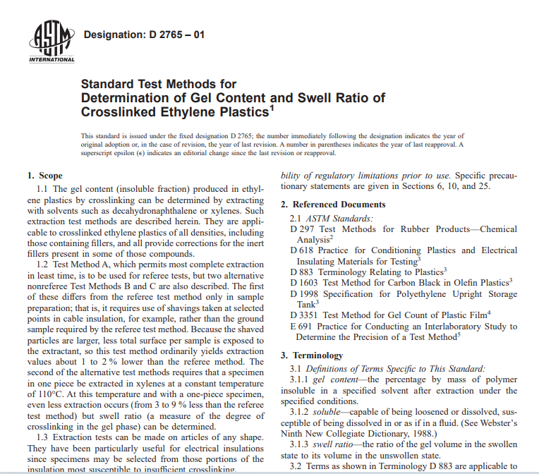 Astm D 2765 – 01 pdf free download