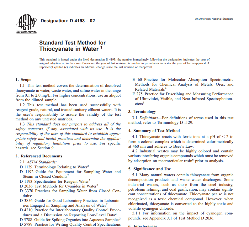 Astm D 4193 – 02 pdf free download