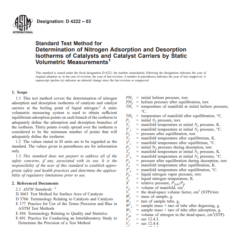 Astm D 4222 – 03 pdf free download